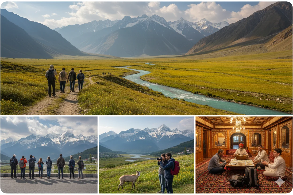 Day 3: Sonamarg Valley â€“ Scenic Drive, Valley Exploration, Adventure Activities, Return to Srinagar