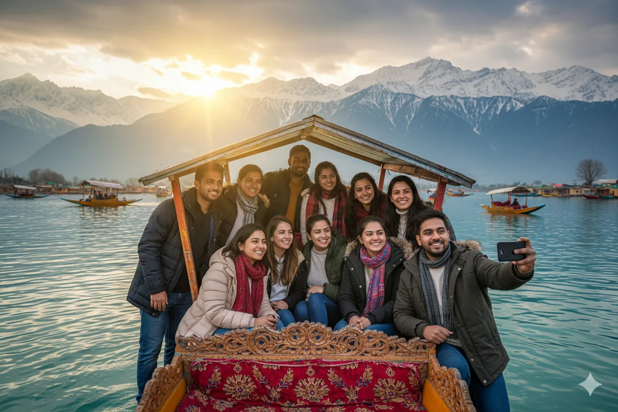 Day 1: Arrival in Srinagar â€“ Cultural Welcome, Heritage Houseboat Check-in, Evening Cultural Performance, Traditional Dinner