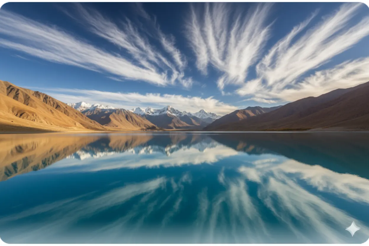 Day 5: Leh to Pangong Lake â€“ Cross Chang La Pass, Turquoise Waters, Lakeside Camping, Bonfire Under Stars, Overnight in Swiss Tents