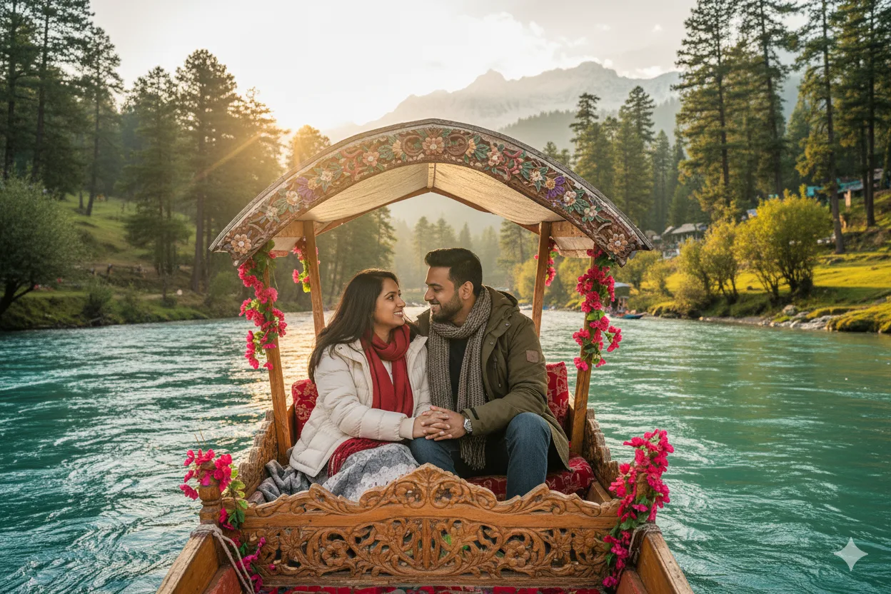 4 Nights 5 Days Kashmir Honeymoon in Srinagar, Sonamarg, Gulmarg & Pahalgam