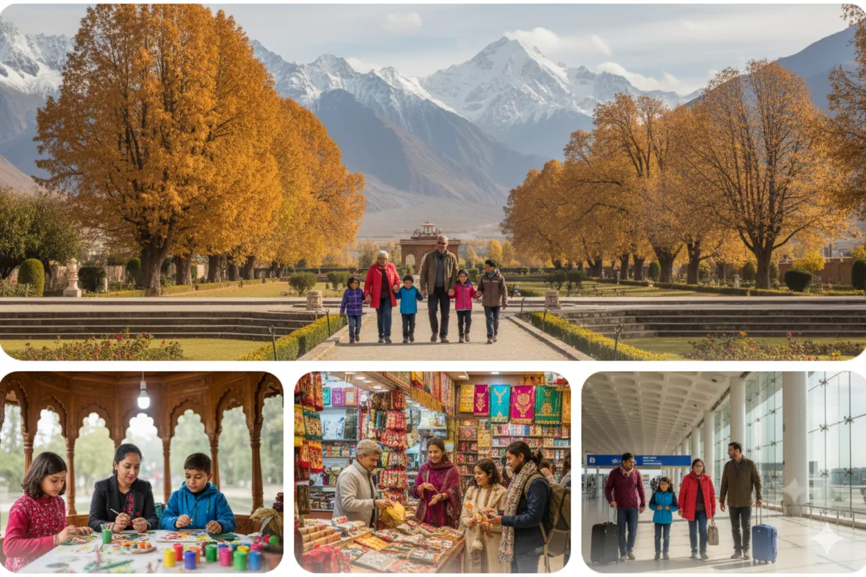Day 5: Departure â€“ Mughal Gardens Visit, Kids' Craft Workshop, Souvenir Shopping, Airport Transfer with Family Photo Album